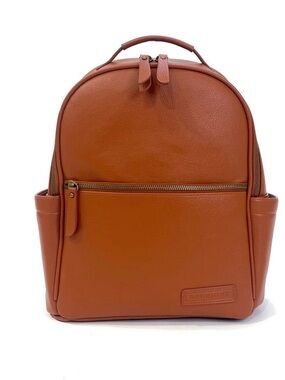 Women’s Leather Backpack in Cognac Brown - Everyday Carry
